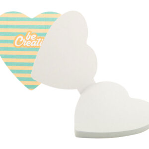 CreaStick Seed Heart egyediesíthető öntapadós jegyzettömb