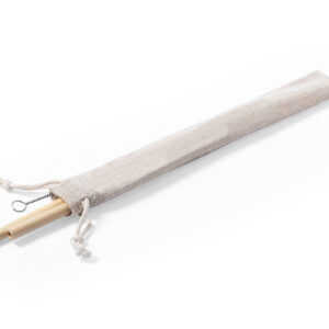 Piltu bambusz szívószál készlet