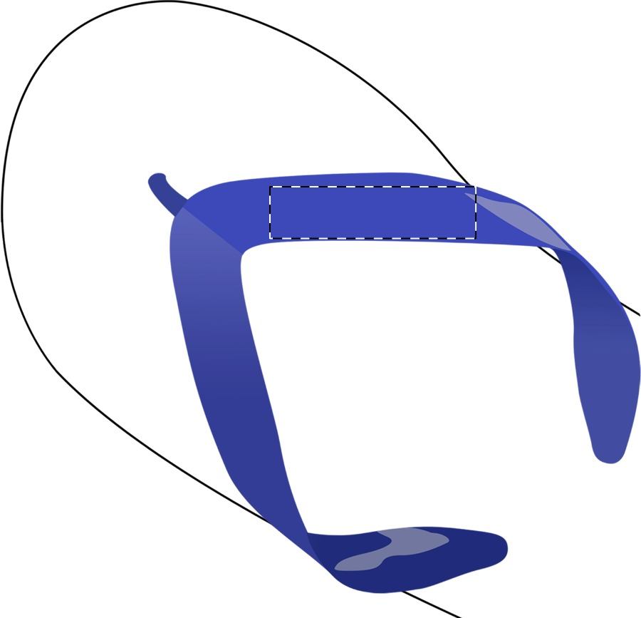 Bal papucs - jobb pánt